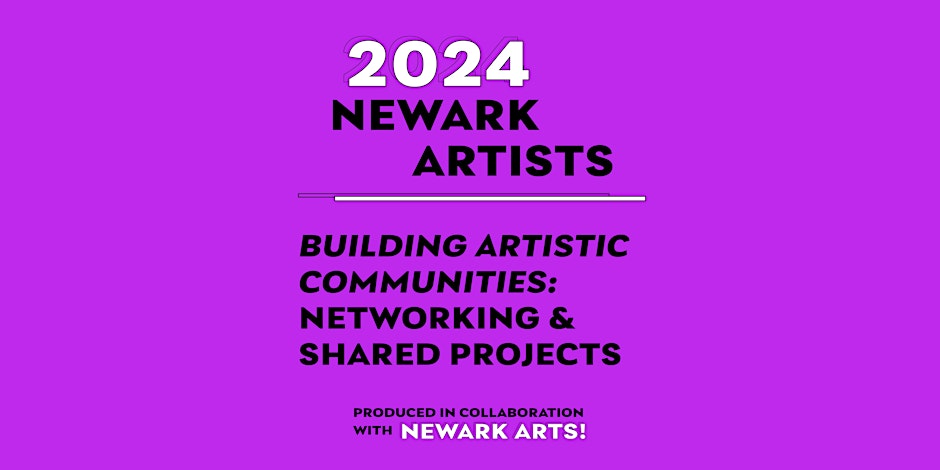 The cover of the Newark Arts Creative Convenings, promoting an event for creatives offering professional development.